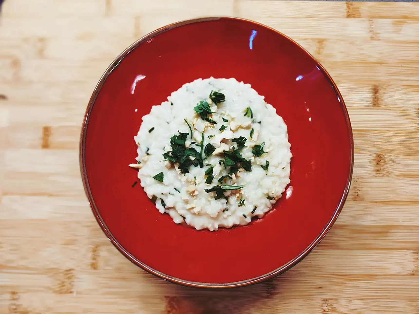 Biancone del Grappa, erbe aromatiche e anacardi