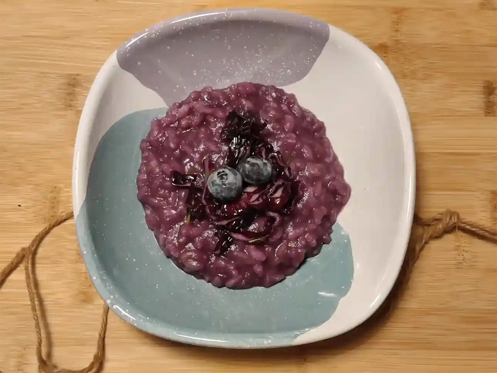 Capuccio viola e Mirtilli