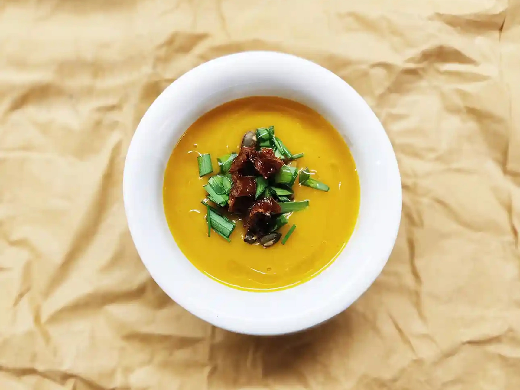 Vellutata di zucca e latte di riso